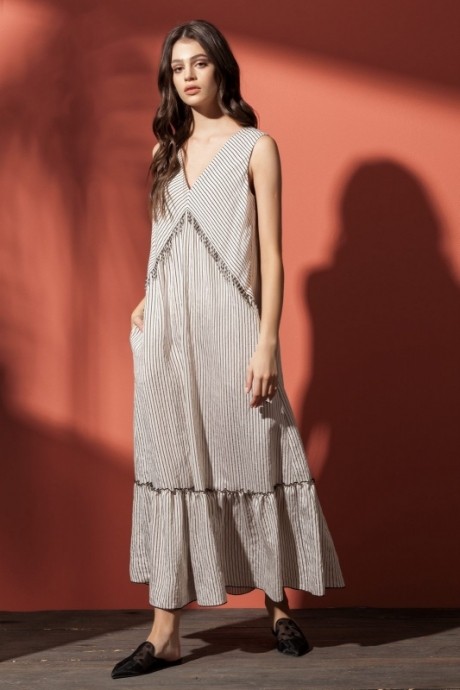 Платье Nova Line 5849 полоска размер 42-48 #1
