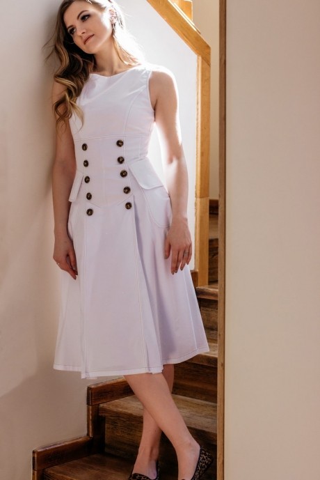Платье Nova Line 5839 белый размер 42-48 #1
