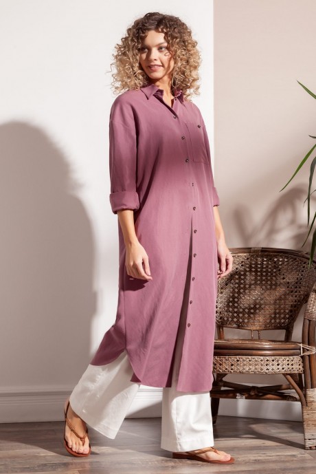Платье Nova Line 50003 розовый размер 42-50 #2