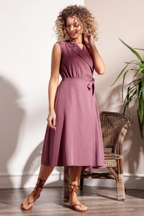 Платье Nova Line 5965 тёмно-лиловый размер 42-50 #1