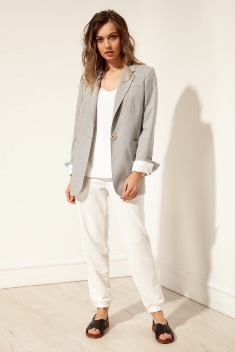Жакет (пиджак) Nova Line 10211 Серый размер 42-52 #5
