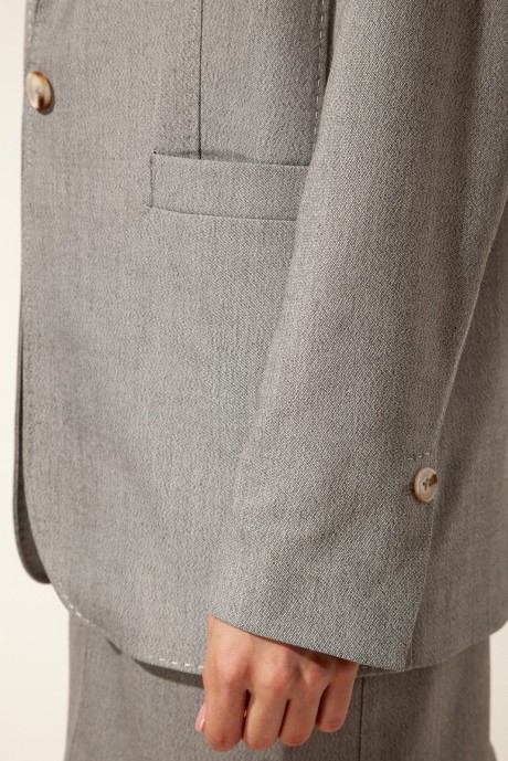 Жакет (пиджак) Nova Line 10212 Серый меланж размер 42-52 #2