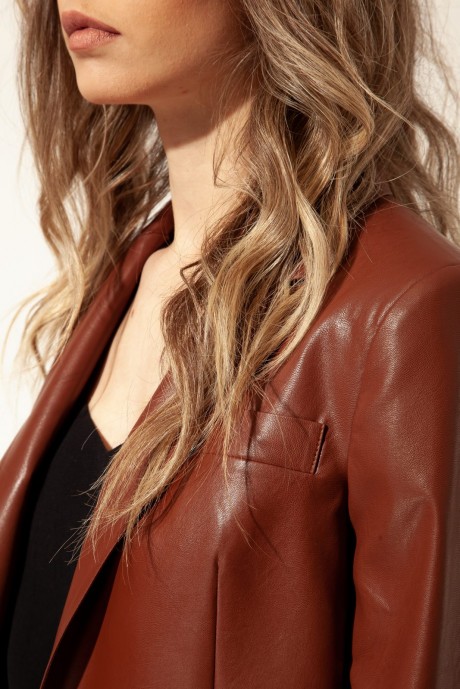 Жакет (пиджак) Nova Line 10214 Медно-коричневый размер 42-52 #3