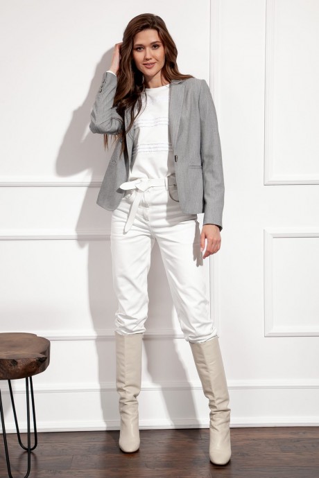 Жакет (пиджак) Nova Line 10265 Серый меланж размер 42-52 #1