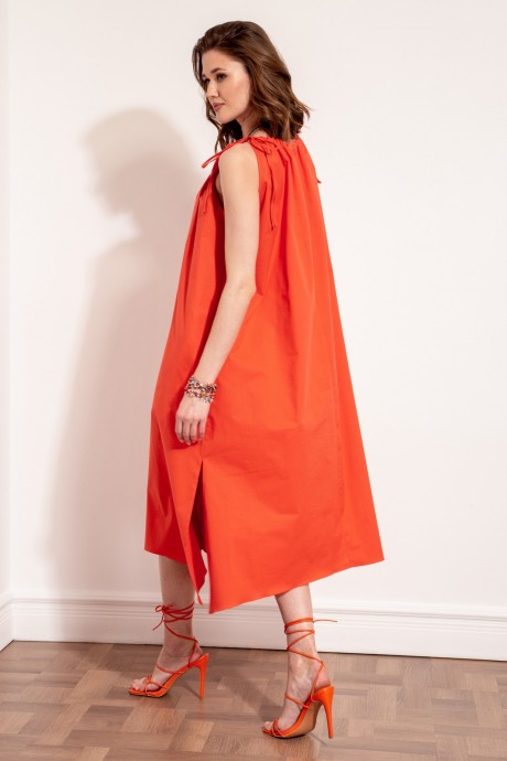 Платье Nova Line 50217 Мандариновый размер 42-52 #2