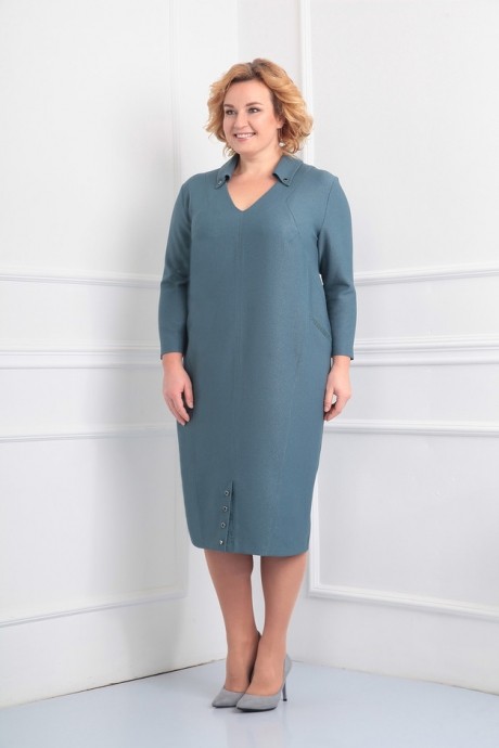 Платье ALGRANDA (Novella Sharm) 2857 серо-голубой размер 62-66 #2