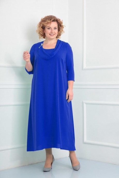 Вечернее платье ALGRANDA (Novella Sharm) 2932 василёк размер 60-70 #1