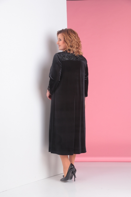 Вечернее платье ALGRANDA (Novella Sharm) 3145 чёрный размер 60-70 #3