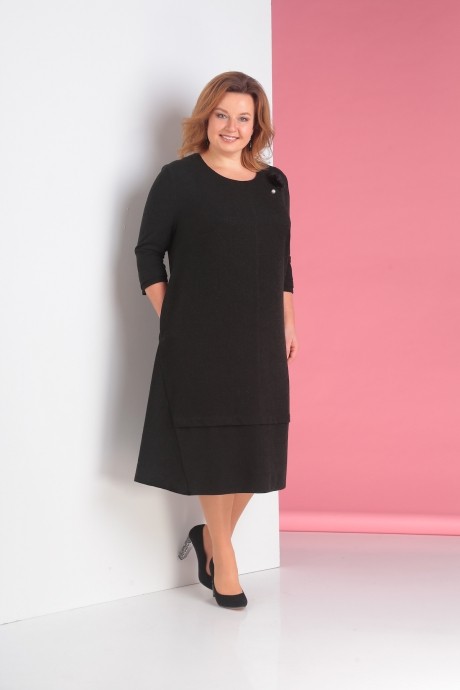 Вечернее платье ALGRANDA (Novella Sharm) 3175 чёрный размер 60-70 #1