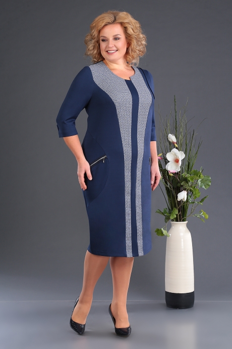 Платье ALGRANDA (Novella Sharm) 3380 синий размер 58-62 #2