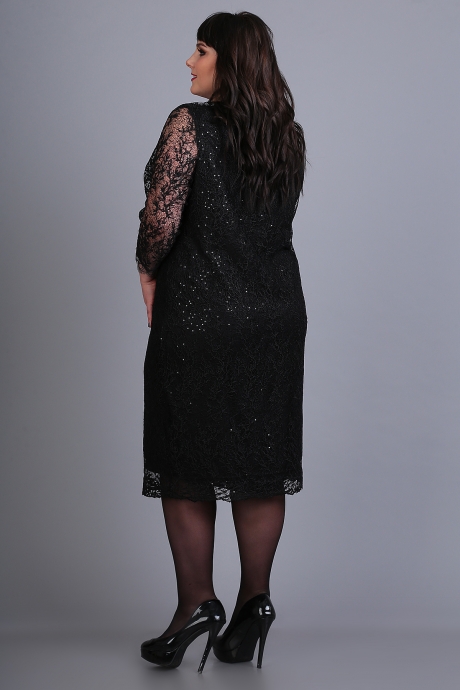 Вечернее платье ALGRANDA (Novella Sharm) 3373 чёрный размер 60-70 #2