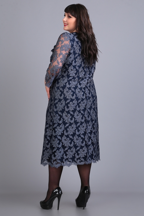Вечернее платье ALGRANDA (Novella Sharm) 3390 синий размер 60-70 #4
