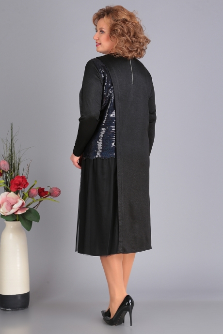 Вечернее платье ALGRANDA (Novella Sharm) 3389 чёрный размер 60-70 #3
