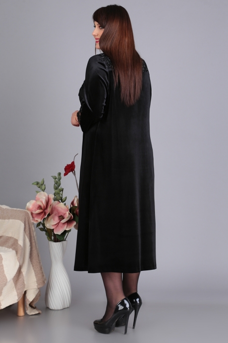 Вечернее платье ALGRANDA (Novella Sharm) 3397 чёрный размер 60-70 #3