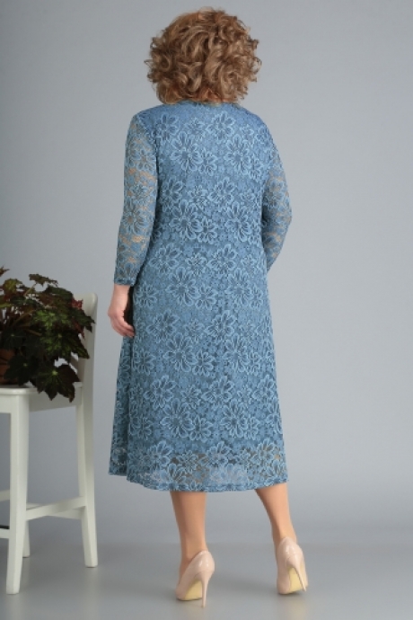 Вечернее платье ALGRANDA (Novella Sharm) 3378 голубой размер 60-70 #2