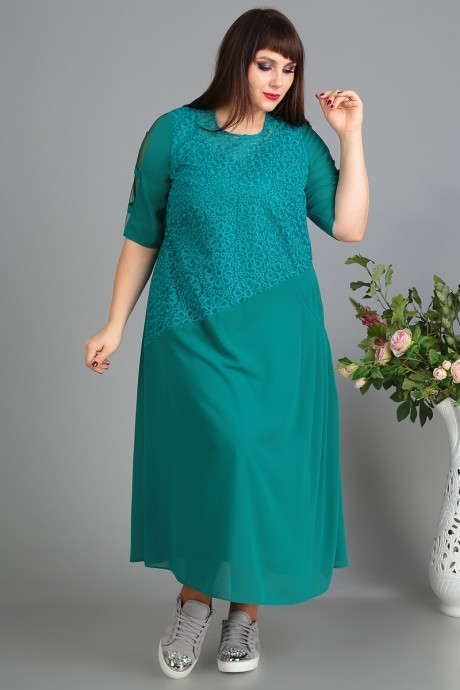 Вечернее платье ALGRANDA (Novella Sharm) 3350 -7 изумруд размер 58-74 #1