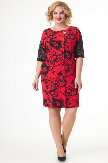 Вечернее платье ALGRANDA (Novella Sharm) 3765 красно-черный #1