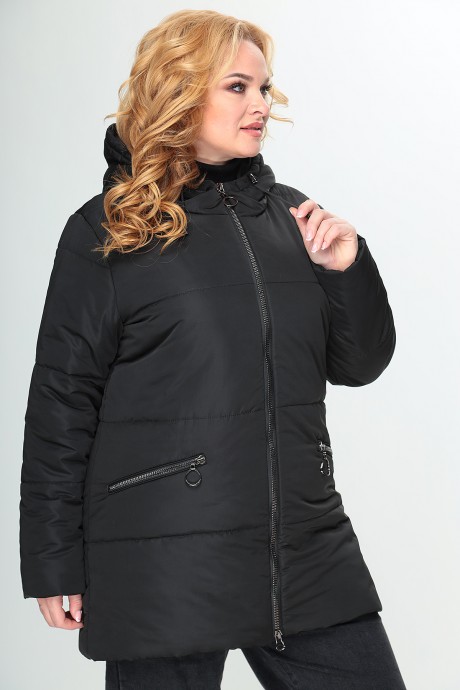 Куртка ALGRANDA (Novella Sharm) 3803 Черный размер 60-76 #3