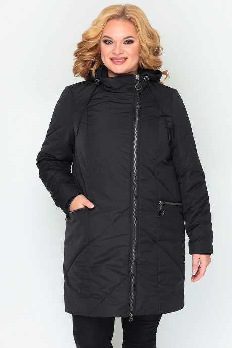 Пальто ALGRANDA (Novella Sharm) 3800 -1  чёрный размер 60-76 #3