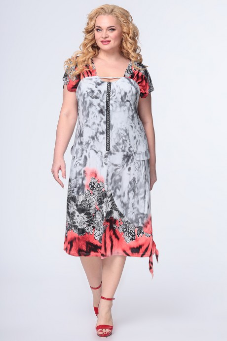 Платье ALGRANDA (Novella Sharm) 3874 Мультиколор размер 52-60 #2