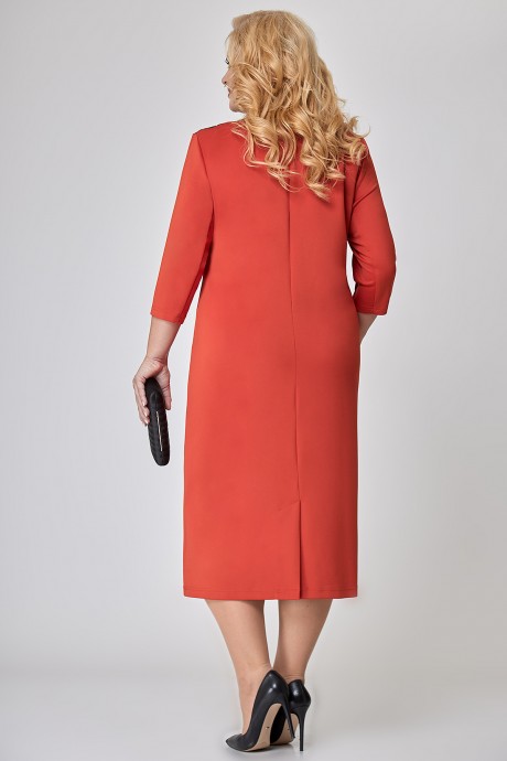 Платье ALGRANDA (Novella Sharm) А3907 оранжевый размер 62-66 #6