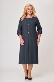 Платье ALGRANDA (Novella Sharm) 3935 Серый + синий #1
