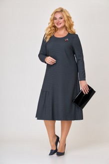 Платье ALGRANDA (Novella Sharm) 3937 Серый + синий #1