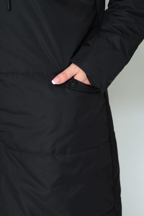 Пальто ALGRANDA (Novella Sharm) 3804 черный размер 60-74 #3