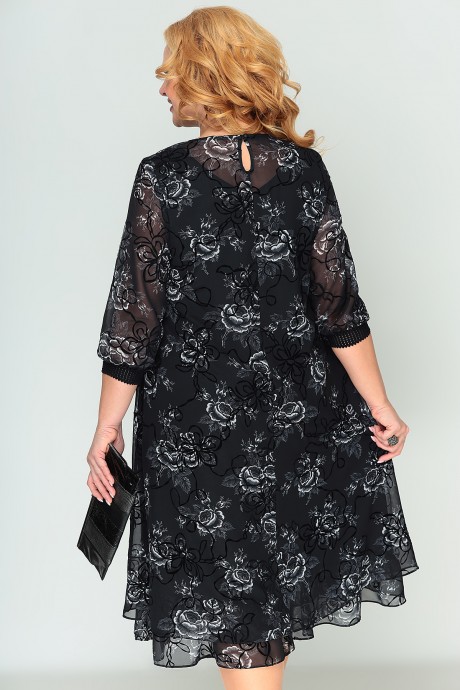 Платье ALGRANDA (Novella Sharm) 3814 черный размер 54-74 #4