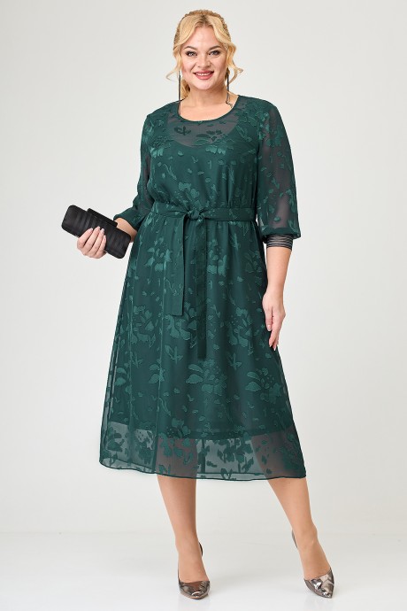 Вечернее платье ALGRANDA (Novella Sharm) 3836-4 изумруд размер 60-70 #3