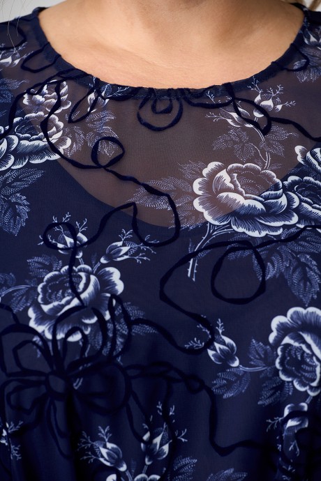 Платье ALGRANDA (Novella Sharm) 3814 -7 синий размер 56-74 #7