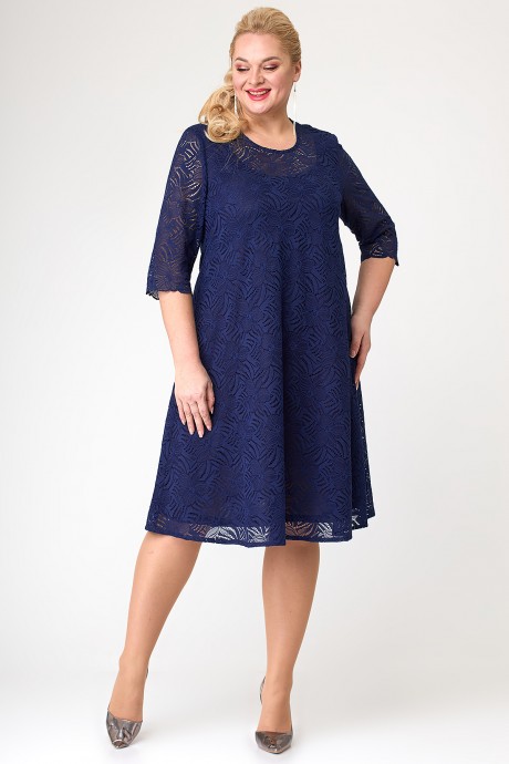 Платье ALGRANDA (Novella Sharm) А3909 -с синий размер 54-74 #2
