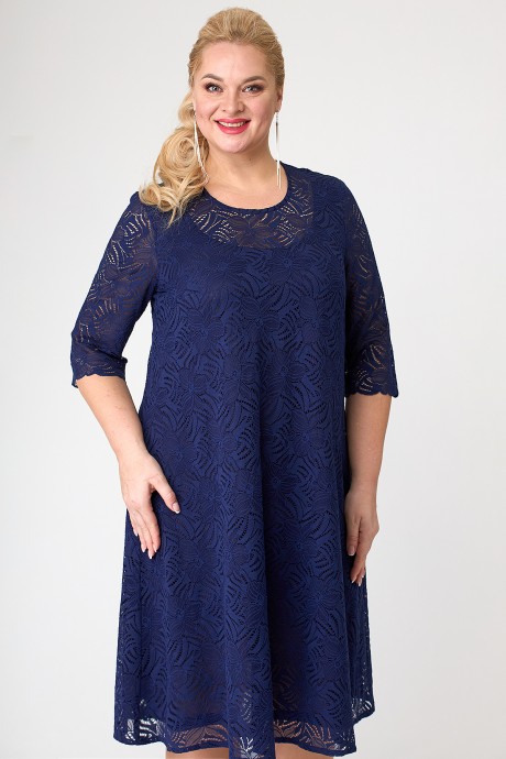 Платье ALGRANDA (Novella Sharm) А3909 -с синий размер 54-74 #3
