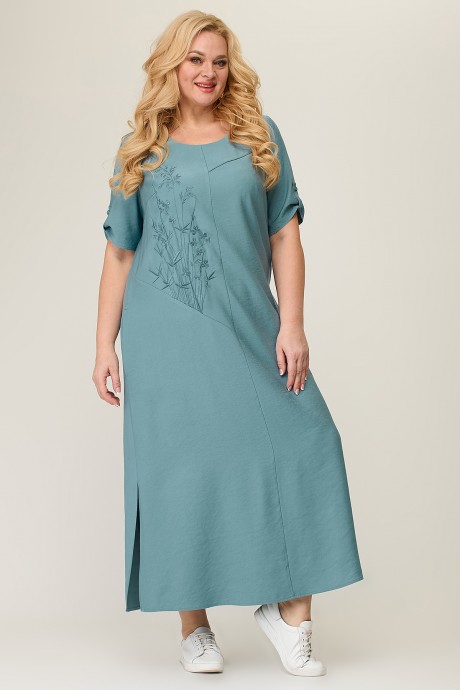 Платье ALGRANDA (Novella Sharm) A3877 -С голубой размер 54-64 #2