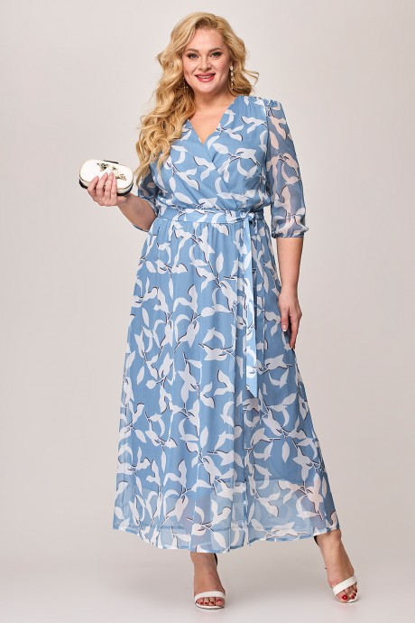 Платье ALGRANDA (Novella Sharm) A3832 -С голубой размер 54-66 #1