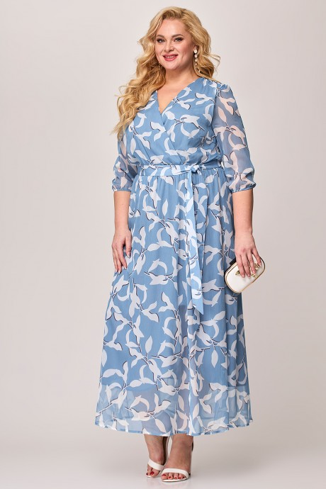 Платье ALGRANDA (Novella Sharm) A3832 -С голубой размер 54-66 #2
