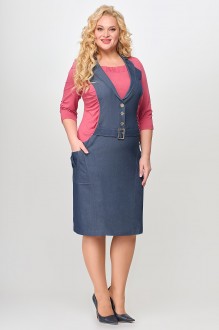 Платье ALGRANDA (Novella Sharm) A3939 сине-розовый #1