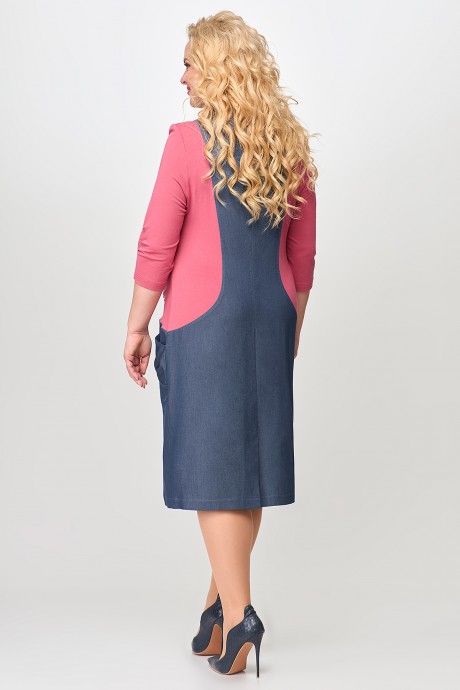 Платье ALGRANDA (Novella Sharm) A3939 сине-розовый размер 56-60 #8