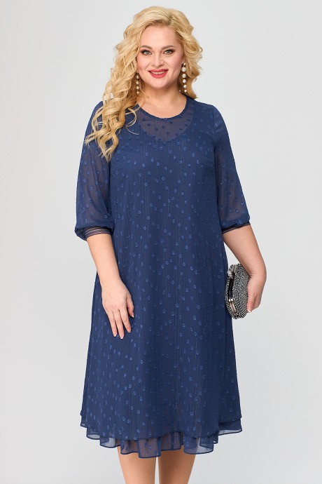 Платье ALGRANDA (Novella Sharm) 3814 -2-С Темно-синий размер 54-74 #4