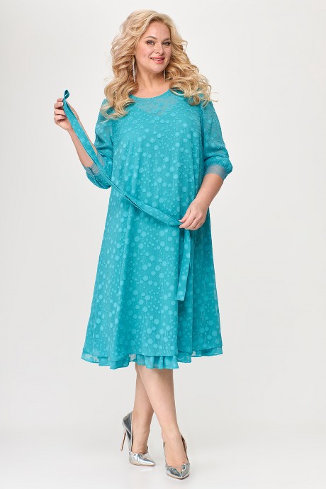 Вечернее платье ALGRANDA (Novella Sharm) A3814 -2-6 голубой размер 60-68 #3