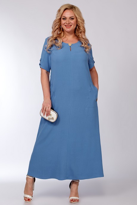 Платье ALGRANDA (Novella Sharm) A3885 -2-2 сине-голубой размер 62-68 #2