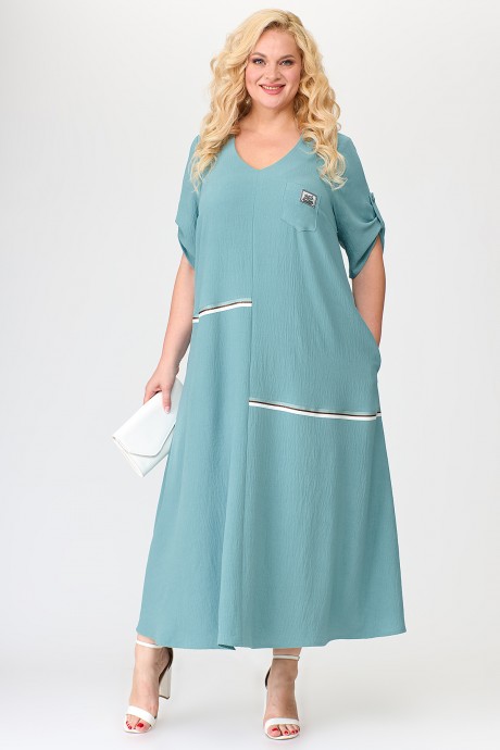 Платье ALGRANDA (Novella Sharm) A3686 -6-С голубой размер 68-74 #1