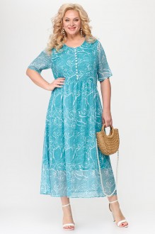 Платье ALGRANDA (Novella Sharm) A3883 -О-4 бирюзовый #1