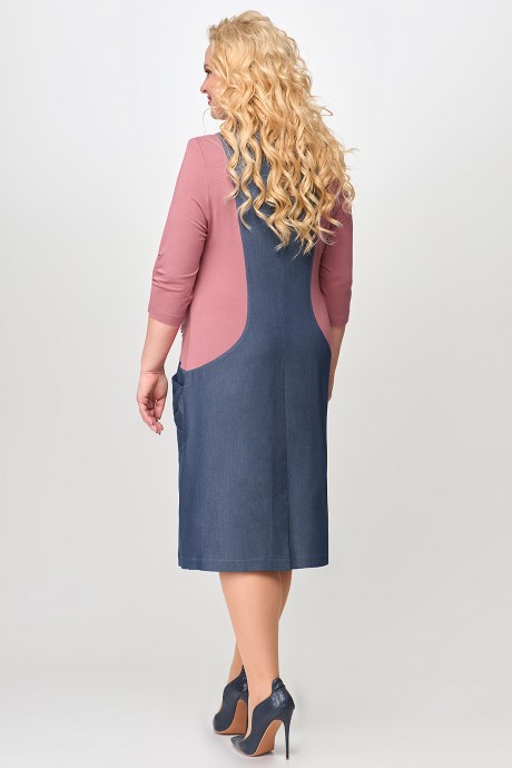 Платье ALGRANDA (Novella Sharm) A3939 -1 Сине-розовый размер 56-60 #5