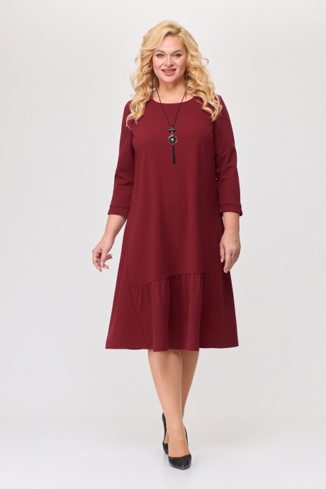Платье ALGRANDA (Novella Sharm) A3948 -1 бордовый размер 58-66 #2
