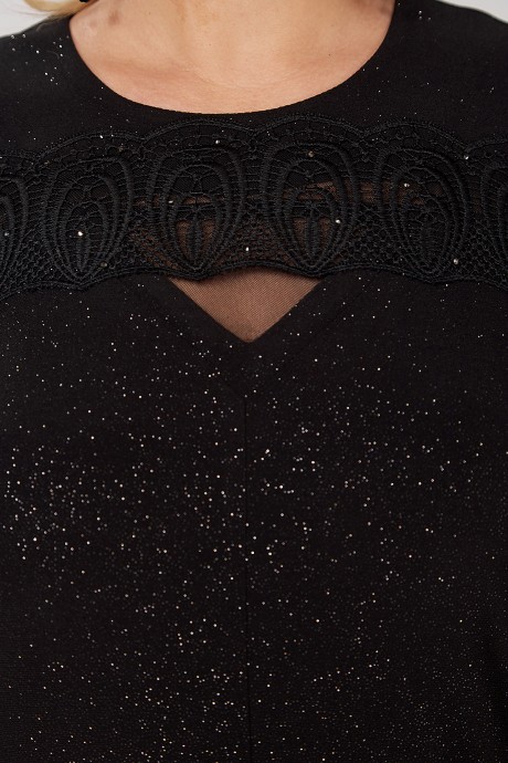 Вечернее платье ALGRANDA (Novella Sharm) A3953 черный размер 60-70 #5