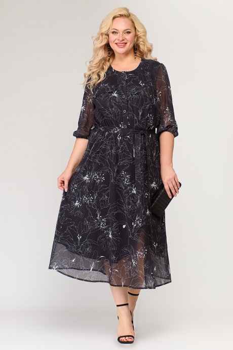 Платье ALGRANDA (Novella Sharm) A3947 -A-B-5 черный размер 54-66 #2