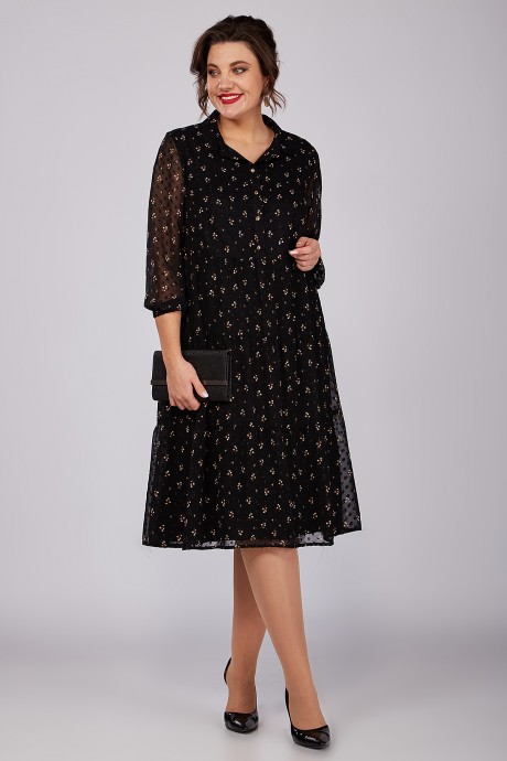 Платье ALGRANDA (Novella Sharm) A3967 черный размер 56-60 #2