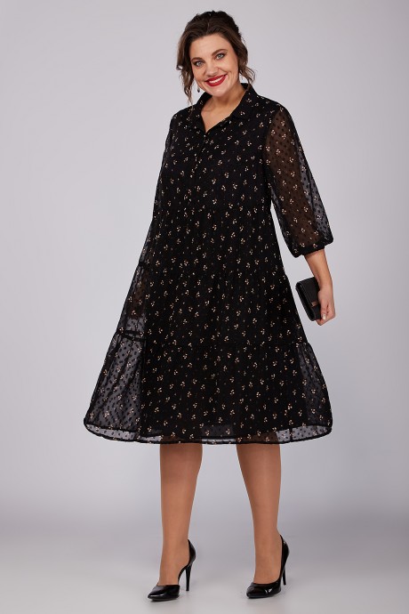 Платье ALGRANDA (Novella Sharm) A3967 черный размер 56-60 #3