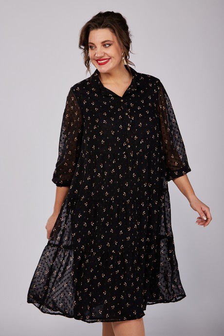 Платье ALGRANDA (Novella Sharm) A3967 черный размер 56-60 #4